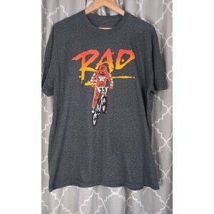 80s Tees XL Grey Rad Racing BMX Racing Classic Cru Bart Movie Tee